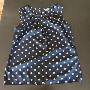 Black and White Polka Dot Merona Sleeveless Blouse